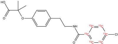 Show details of Bezafibrate 13C6