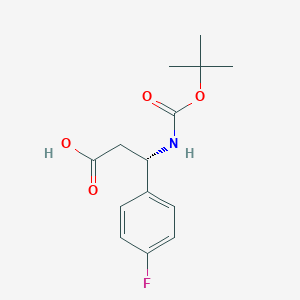 Boc-(s)-3-amino-3-(4-fluoro-phenyl)-propionic acid