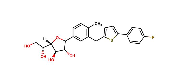 Show details of Canagliflozin Furanose Impurity