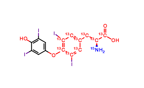 Show details of Levothyroxine-13C9-15N